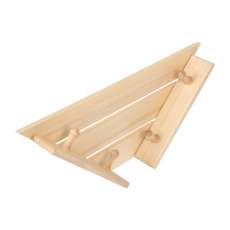 Полка-вешалка 4 крючка угловая,58*11*29 см купить в Лиде