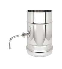 Шибер нерж. поворотный (AISI 430/0,5мм) купить в Лиде