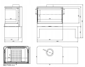 Печь-камин KFD STO MAX 14 3F Амазонка бай фото в Лиде