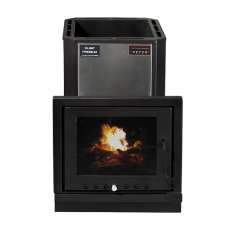 Купить чугунную Печь для бани КРОНОС Олимп Премиум 16 ВСЧ Панорама Амазонка бай фото в Лиде