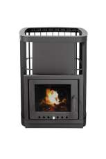 Купить стальную печь для бани KRONOS ГИГАНТ 24 ВС ПАНОРАМА Амазонка бай фото в Лиде