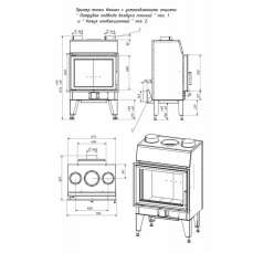 Топка каминная ТКТ 10.0-02 (в модификации FENIX 1) в Лиде
