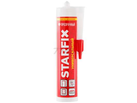 Герметик универсальный STARFIX прозрачный в Лиде