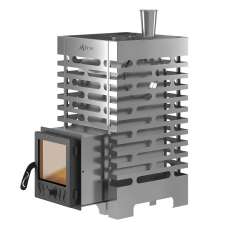 Печь для бани Везувий ASTON 16 INOX стекло в Лиде