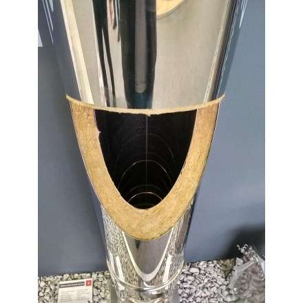 Сэндвич-труба 1 м AISI 430 1,0мм/0,5мм KERALUX в Лиде