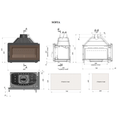Каминная топка Fireway Sofia левая/правая в Лиде