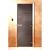 Дверь для сауны Doorwood Сумерки Графит прозрачный 1800x700 (стекло 8 мм, 3 петли) купить в Лиде