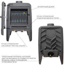 Печь-камин EVEREST М7 в Лиде