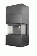 Камин Родос 800 ЧЕРНЫЙ шамот черный в Лиде