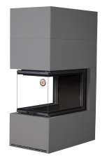 Камин Родос 900 ГРАФИТ, шамот черный в Лиде