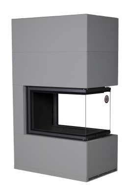 Камин Родос 900 ГРАФИТ, шамот черный в Лиде