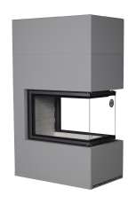 Камин Родос 900 ГРАФИТ, шамот белый в Лиде