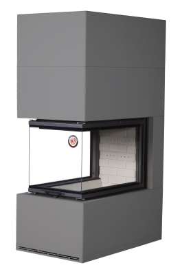 Камин Родос 900 ГРАФИТ, шамот белый в Лиде