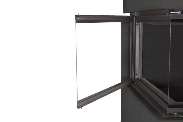 Камин Родос 900 ЧЕРНЫЙ, шамот черный в Лиде