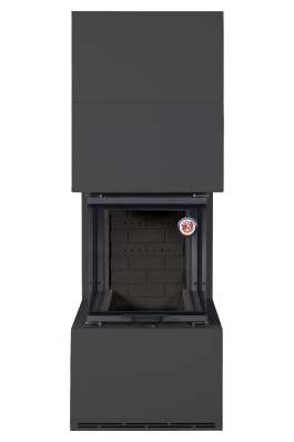 Камин Родос 900 ЧЕРНЫЙ, шамот черный в Лиде