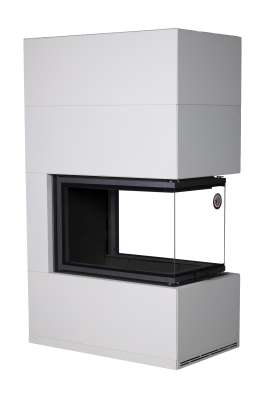 Камин Родос 900 СЛОНОВАЯ КОСТЬ, шамот черный в Лиде