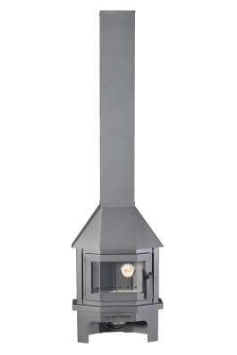 Камин Бавария Мюнхен пристенно-угловой МИНИ графит в Лиде