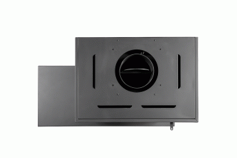 Камин МАДРИД на дровнике Гигант справа черный\белый шамот в Лиде