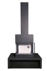 Камин МАДРИД на дровнике Гигант центральный черный\белый шамот в Лиде
