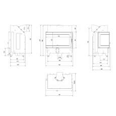 Каминная топка ILDNORD MALMO в Лиде