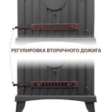 Печь-камин Везувий KZ-14РS Антрацит в Лиде