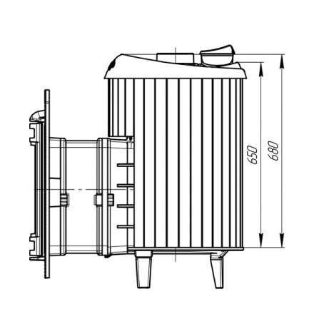 Банная печь ProMetall Атмосфера ламели Жадеит в Лиде