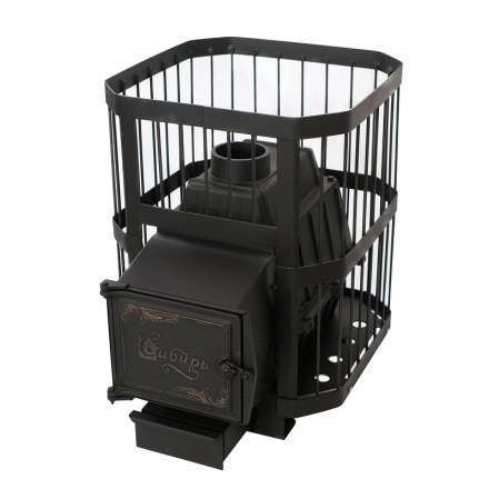 Печь банная чугунная СИБИРЬ 21 облегченная топка Амазонка бай фото в Лиде