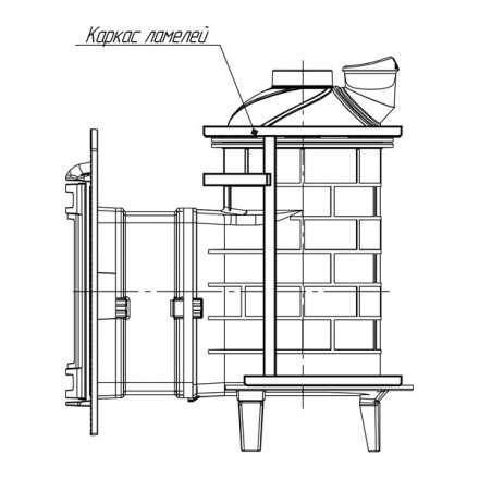Банная печь ProMetall Атмосфера ламели Окаменевшее дерево в Лиде