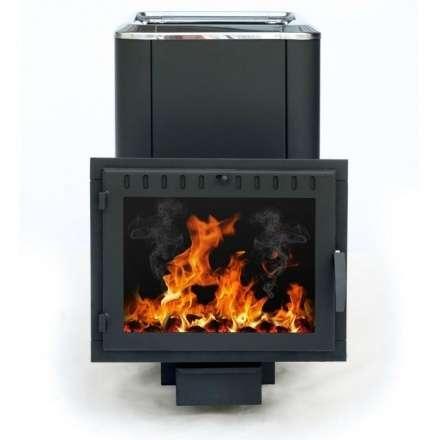 Печь банная Сибирь-18 (панорамное стекло, конвекционная) в Лиде