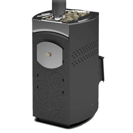 Печь для бани Теплодар Домна-20 ЛК Панорама в Лиде