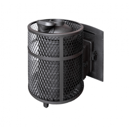 Банная печь ProMetall Атмосфера М короткий топливный тоннель сетка нержавейка в Лиде