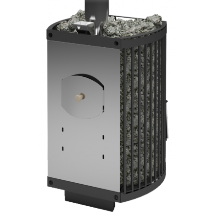 Печь для бани Теплодар Домна-Сетка 20 ЛК Панорама в Лиде