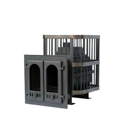 Печь банная Сибирь-24 с двухстворчатой каминной дверцей в Лиде