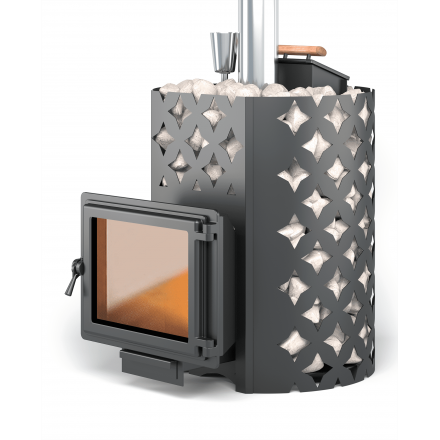 Банная печь ЭТНА 24 Панорама Закрытая каменка Амзонка бай фото в Лиде