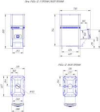 Печь для бани Теплодар Русь 12 Л Профи в Лиде