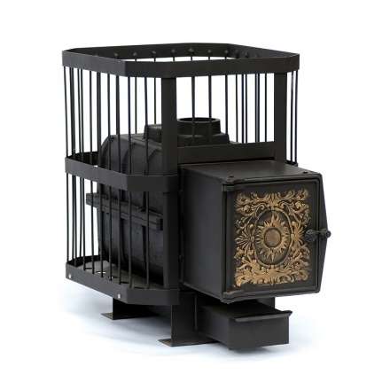 Печь банная чугунная СИБИРЬ-18 чугунная дверка (сетка) в Лиде