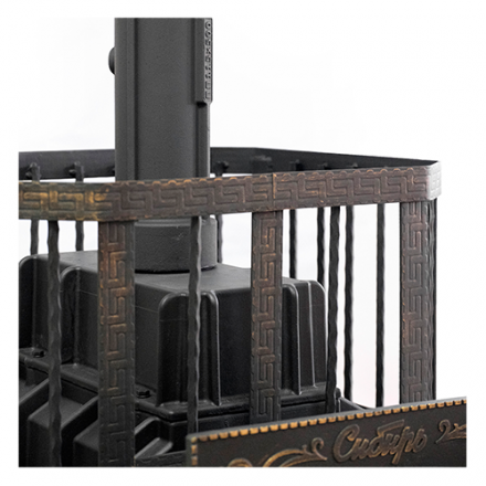 Печь банная Сибирь-32 с каминной дверцей в Лиде