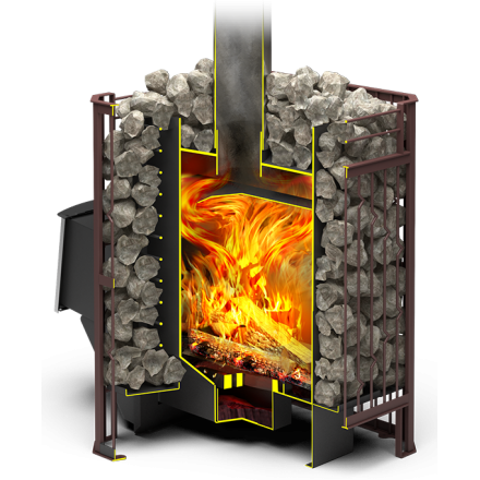 Печь для бани Теплодар Тамань-Сетка 20 Т в Лиде