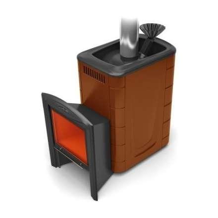 Печь для бани Термофор Гейзер 2014 Inox Витра ЗК терракота купить в Лиде