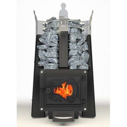 Печь для бани Добросталь Августа стоун стронг со стеклянной дверкой Амазонка бай фото в Лиде