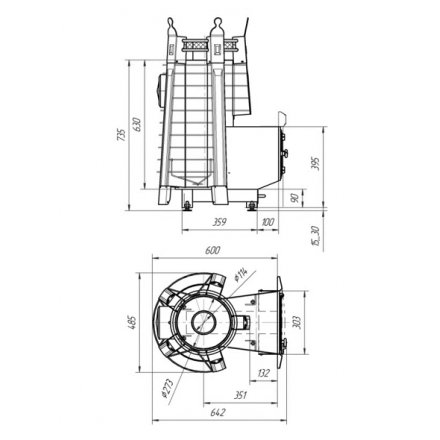 Печь для бани Добросталь Фредерика профи в Лиде