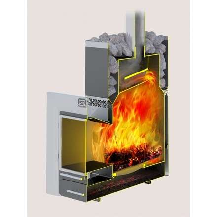 Печь для бани Теплодар Русь-12 ЛНЗП Профи Панорама (1.1) в Лиде