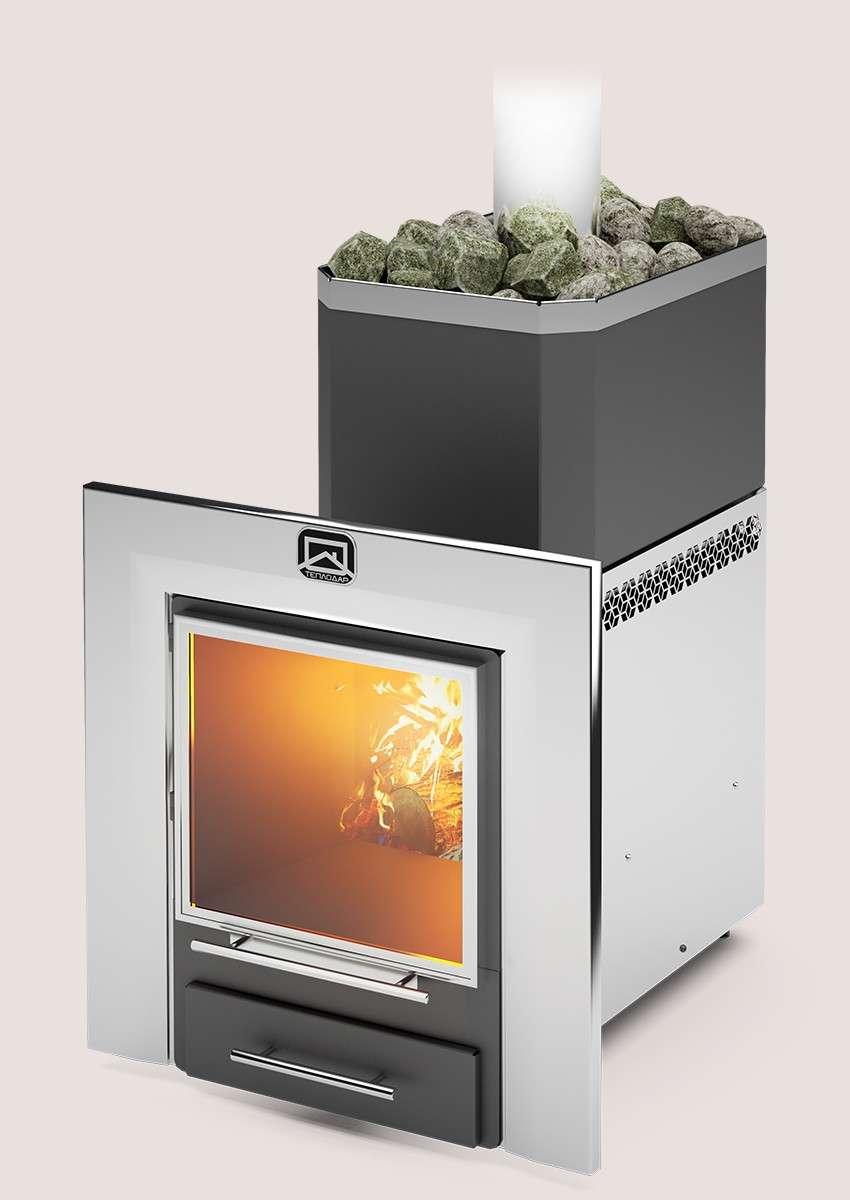 Печь для бани Теплодар Русь-18 ЛНЗП Профи Панорама (1.1) Амазонка бай фото в Лиде