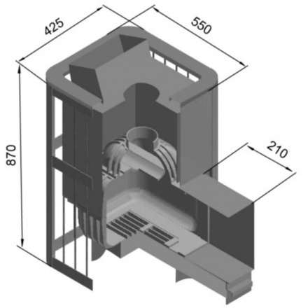 Печь для бани Этна Шторм 18 (ДТ-4С) в Лиде