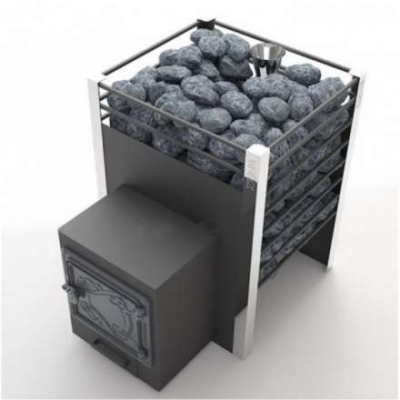 Печь для бани Добросталь Жара-люкс 20 чугунная дверка Амазонка бай фото в Лиде