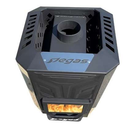 Банная печь Пегас 26 эконом короткая топка со стеклом конвекция в Лиде