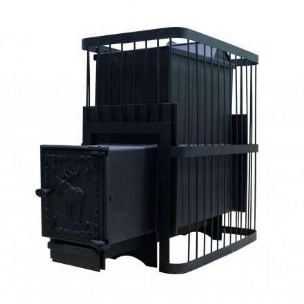 Печь банная ComfortProm РЕТРО СТАЛЬ 8 мм закр. каменка 26 м3 купить в Лиде