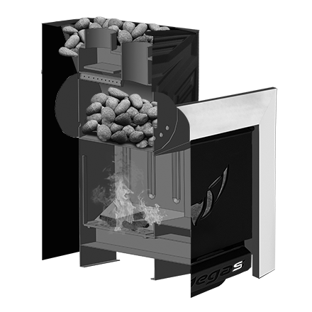Банная печь Пегас 16 панорама конвекция в Лиде