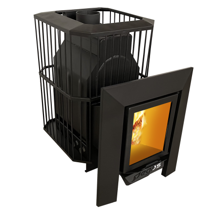 Банная печь Пегас 16 со стеклом сетка фото в Лиде
