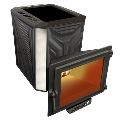 Банная печь Пегас 26 нерж панорама конвекция амазонка бай фото в Лиде